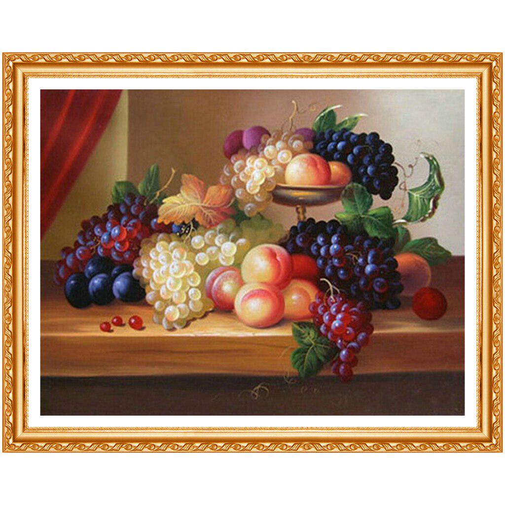 5D-Diamant-Gemälde, Kreuzstich-Set, Stickerei-Symbol, Früchte, Küche, Restaurant 20X30CM von Joom DACH