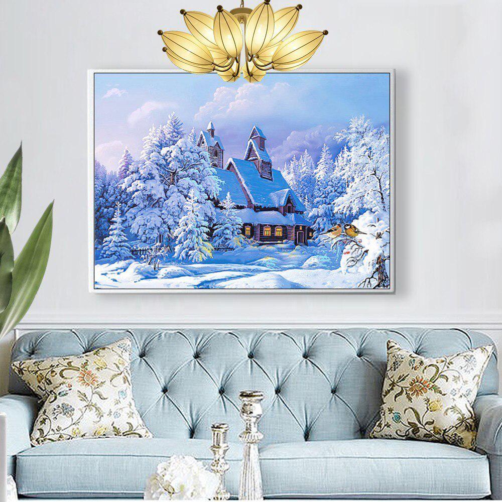 5D-Diamant-Mosaik, Blumen-Perlen-Arbeit, volles Diamant-Gemälde, Küchen-Stickerei 30X40CM von Joom DACH