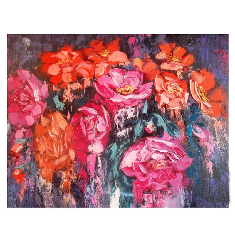 5D-Diamantgemälde, Mohnblumen, Kreuzstich-Set, Aufkleber, Diamant-Stickerei, Blumen-Weihnachtsdekoration 20X30CM von Joom DACH