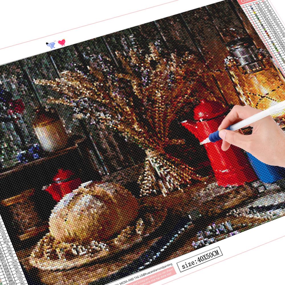 5D-Diamantgemälde, Stickerei, Küche, Kreuzstich, Bild von Strasssteinen, Küchendekoration 20X30CM von Joom DACH