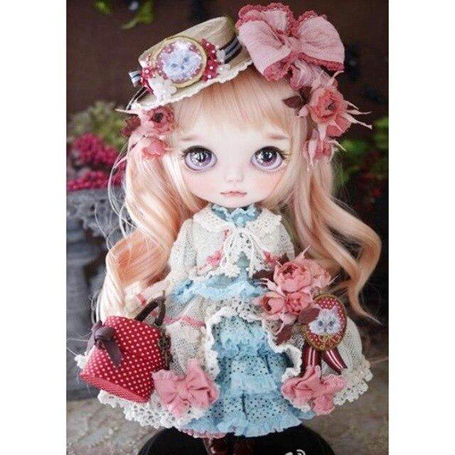 5D-Diamantgemälde zum Selbermachen, Motiv „Cartoon-Puppe“, Stickerei, Gemälde, Mosaik, Basteln 20X30CM grün von Joom DACH