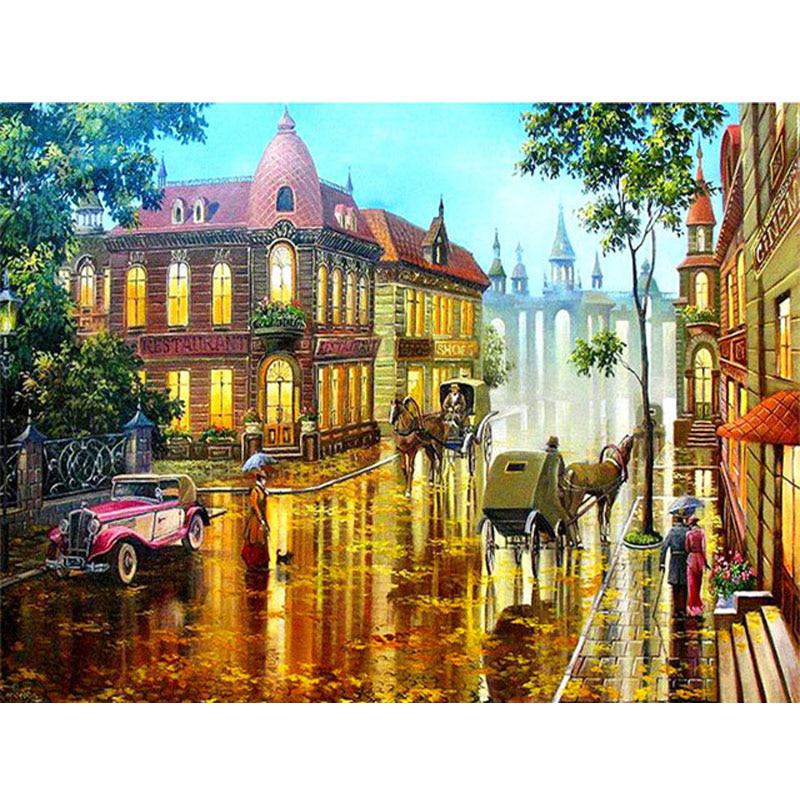 5D Diy Diamant Malerei Antike Rom Straße Bilder 5D Diamant Stickerei Wand Aufkleber Home Decor 20X30CM von Joom DACH