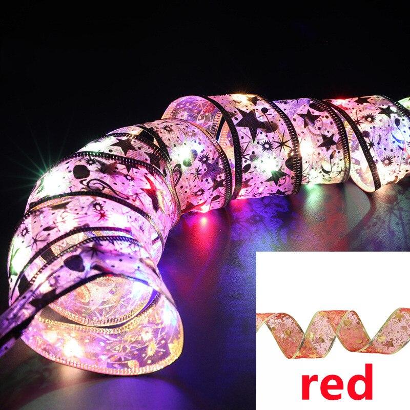 5M 10M LED Bandlichter Weihnachtsdekoration Christbaumschmuck DIY Spitzenbögen Lichterkette Navidad Heimdeko 10M-100 LEDs von Joom DACH