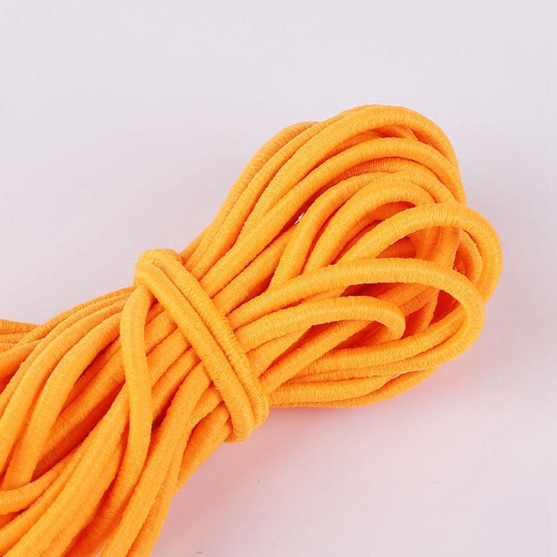 5M 2mm 2,5mm hochelastisches rundes elastisches Band Gummiband elastische Schnur DIY Nähmaterialien Handwerk 2.0mm5m orange von Joom DACH