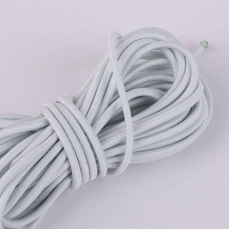 5M 2mm 2,5mm hochelastisches rundes elastisches Band Gummiband elastische Schnur DIY Nähmaterialien Handwerk 2.0mm5m weiß von Joom DACH