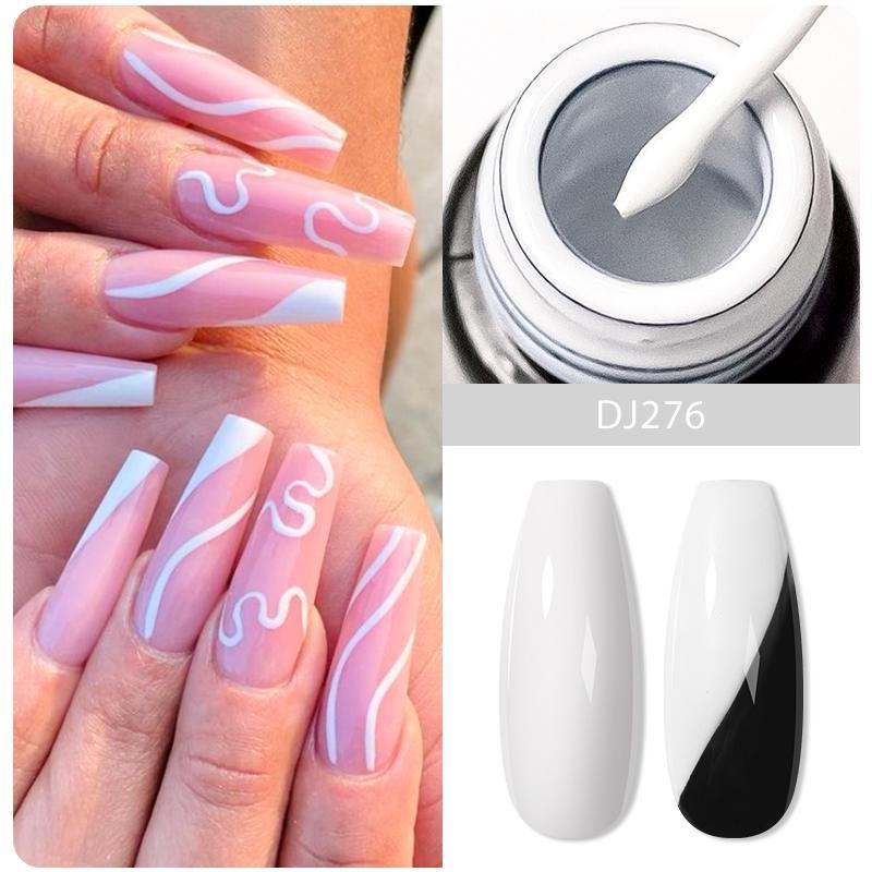 5ML Silber Metallic Effekt Liner Gel Nagellack Französisch Multifunktions Malerei Blume Nail art Zeichnung UV Gel Lack Q42511 von Joom DACH