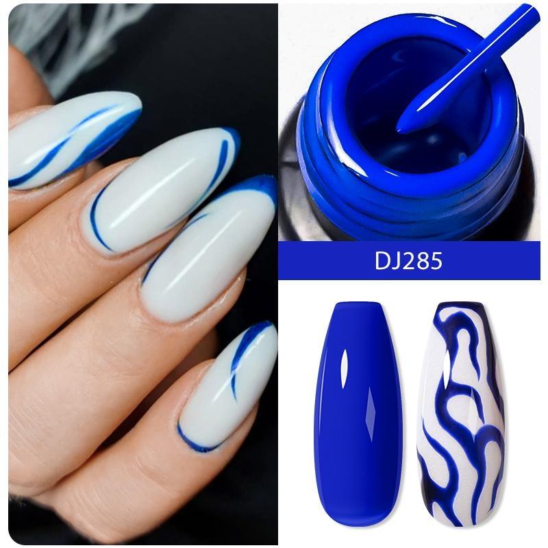 5ML Silber Metallic Effekt Liner Gel Nagellack Französisch Multifunktions Malerei Blume Nail art Zeichnung UV Gel Lack Q42520 von Joom DACH