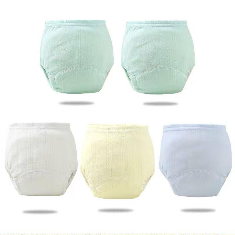5PC Trainingshosen Babywindeln Einfarbig Waschbare Unterwäsche Baby Junge Mädchen Stoffwindeln Mehrwegwindeln Säuglingshöschen M von Joom DACH