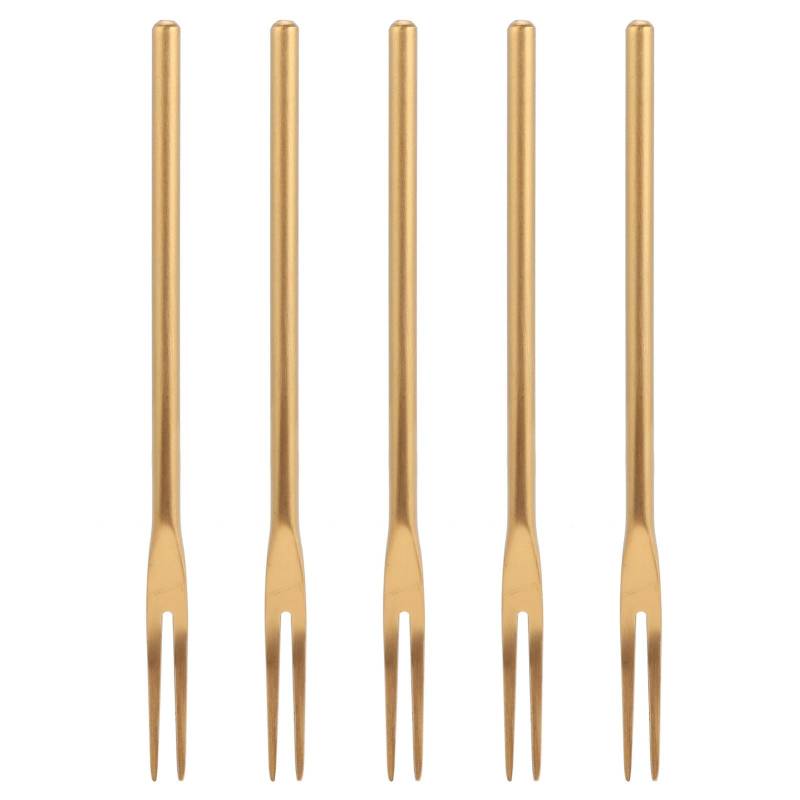 5Pcs Obst Gabel Edelstahl Originalität Nette Dessert Kuchen Kleine Gabel für Home Bar Büro von Joom DACH
