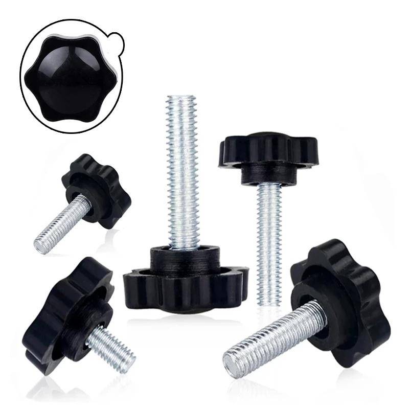 5Pcs Stern Form Gewinde Spann Griff Bolzen Bakelit Hand Knopf Anziehen Schraube Industrie Ausrüstung Kunststoff Stahl M5 M6 m8 M8x50 von Joom DACH