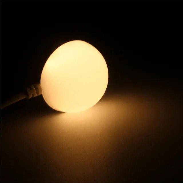 5W Mini USB LED Blub 1,5m USB Kabel Buch Leselampen mit Schalter Magnetlampe für Kinder Schlafsaal Schlafzimmer Schreibtischlampe warm weiße von Joom DACH