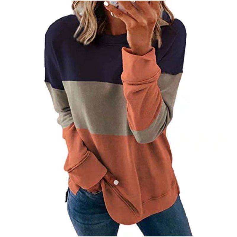 5XL Plus Größe Langarm Top T Shirt Mode Femme Damen Herbst Frühling Tunika Kleidung 3XL orange von Joom DACH