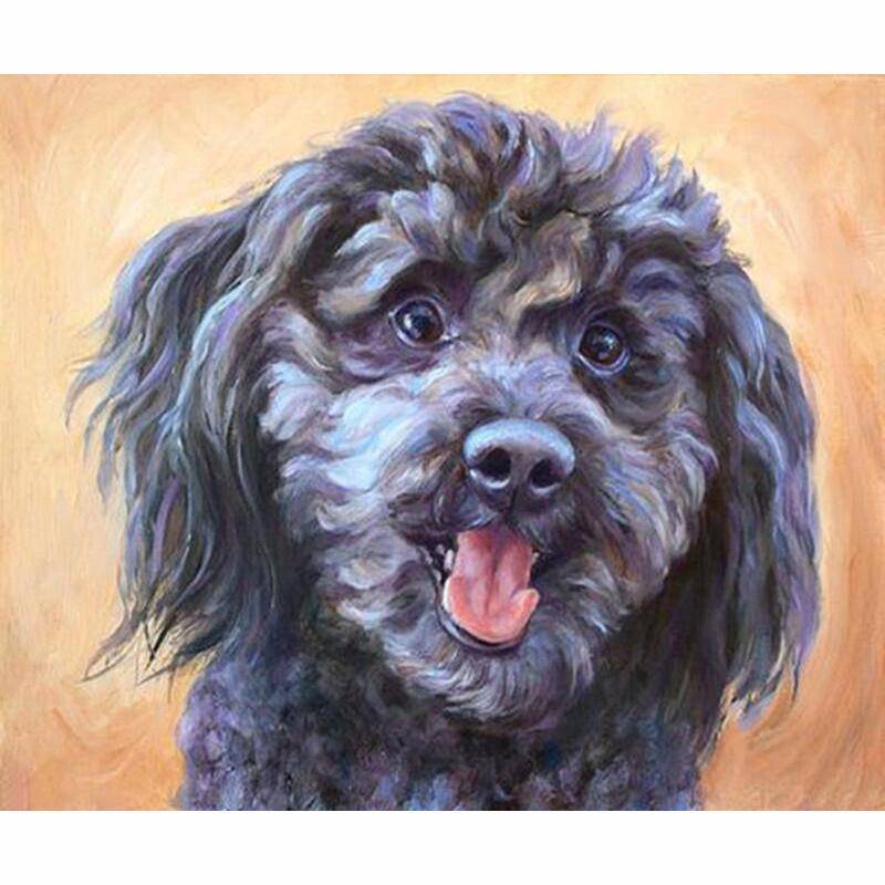 5d Diamant Mosaik Bild Strass Diamant Stickerei Hund Diamant Malerei Tier Kreuzstich 20X30CM von Joom DACH