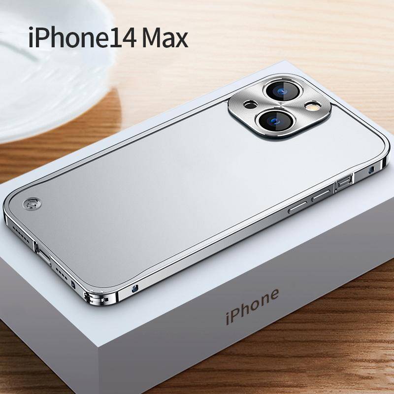 6 Farben Aluminiumlegierung Acryl Harte Stoßfeste Klare Hülle Abdeckung Für iPhone 16 Pro 15 14 Pro Max 13 Pro MAX 13 Mini 12 Pro MAX For iPhone 15 Pro Max silber von Joom DACH