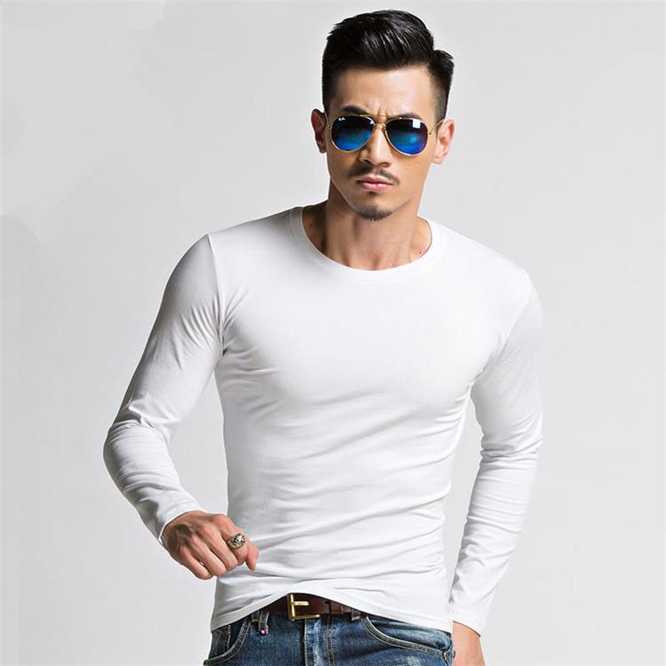 6 Farben Herren Slim Langarm-T-Shirt Enges Freizeit-T-Shirt M von Joom DACH