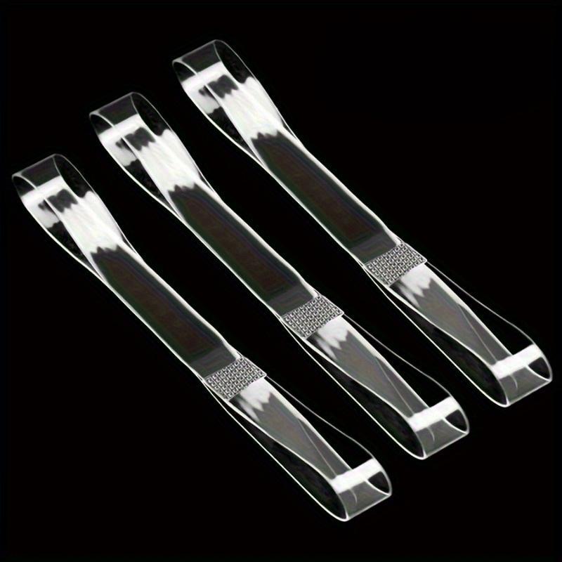 6 Paar Klare Unsichtbare High Heel Schnürsenkel für Damen, Verstellbare Elastische Kunststoffbänder für Sicheren Halt, Transparentes Design High Heel Zubehör 6Pairs transparent von Joom DACH