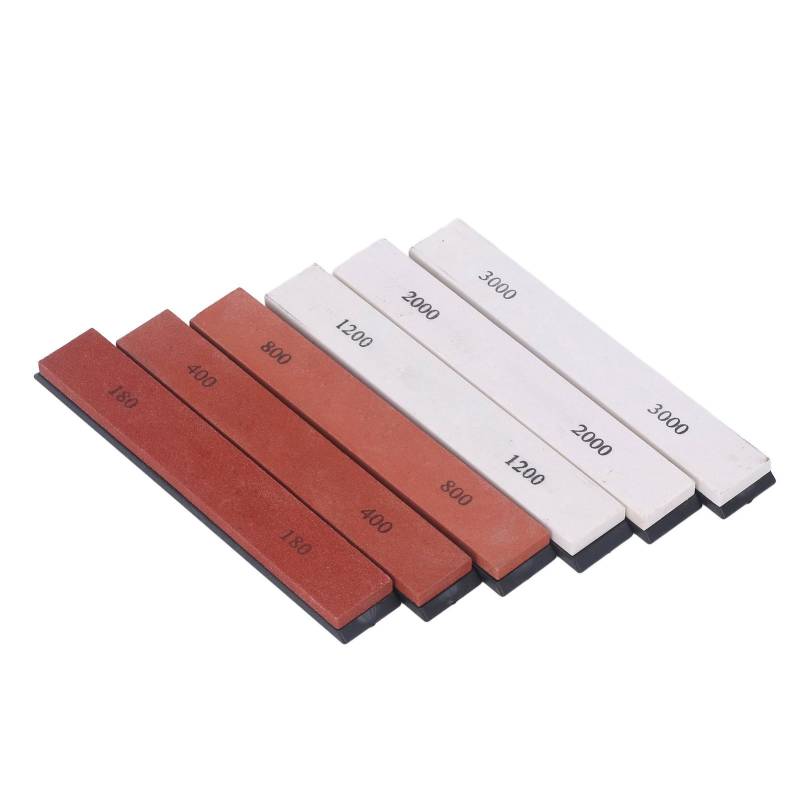 6 STÜCK Messerschärfstein 180 400 800 1200 2000 3000 Körnung Wetzstein Messerschärfer für Klinge von Joom DACH