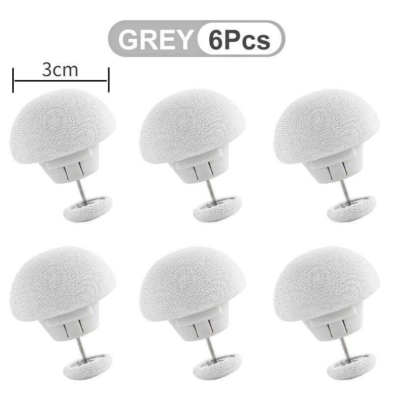 6 STÜCKE Bettlaken Quilt Clip Bettbezug Decke Textilien Fix Schnalle Ein Knopf Entsperren Anti Rutsch Greifer Home Storage Zubehör 6pcs grau von Joom DACH