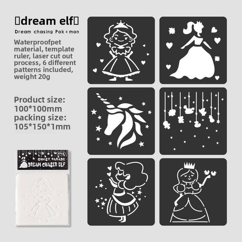 6 Stück/Set Tier Plastik Schablone Kreatives Design Cartoon Tier Serie Scrapbook Journal Schablone DIY Deko Schablonen zum Malen von Joom DACH