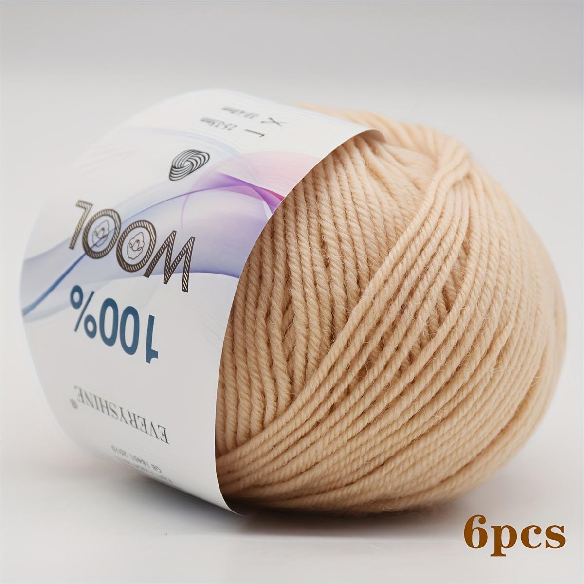 6 Stück 300g Merino Wolle Chunky Garn Extra Dickes Strick Häkelgarn Mehrfarbige Wollknäuel für Handschuhe Winteraccessoires | Luxus Raffia Stil Garn von Joom DACH