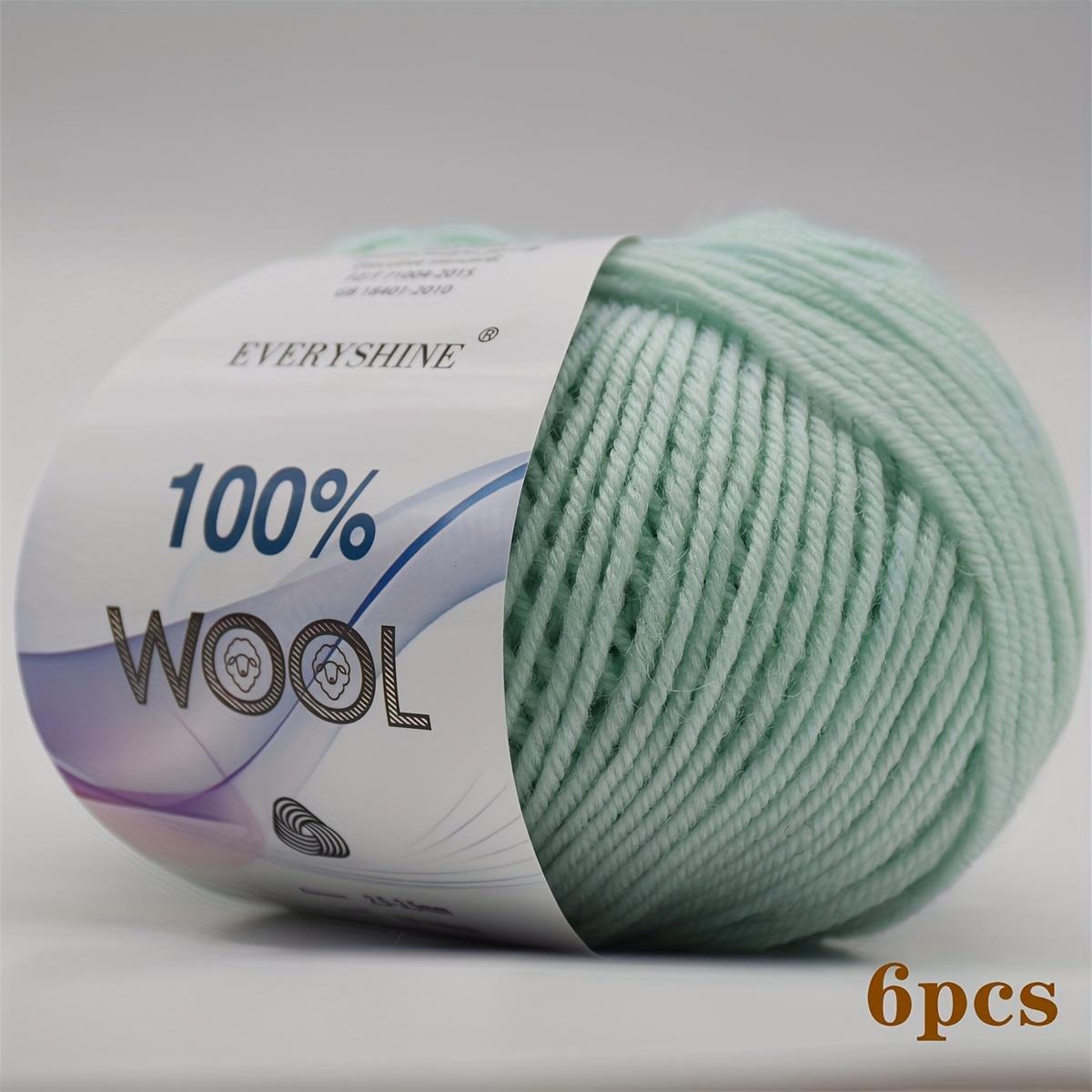 6 Stück 300g Merino Wolle Chunky Garn Extra Dickes Strick Häkelgarn Mehrfarbige Wollknäuel für Handschuhe Winteraccessoires | Luxus Raffia Stil Garn von Joom DACH