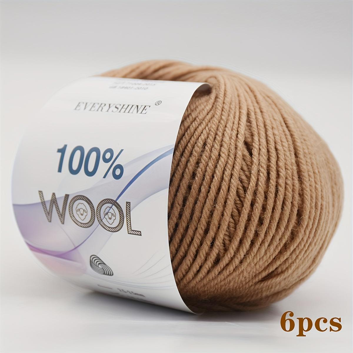 6 Stück 300g Merino Wolle Chunky Garn Extra Dickes Strick Häkelgarn Mehrfarbige Wollknäuel für Handschuhe Winteraccessoires | Luxus Raffia Stil Garn von Joom DACH
