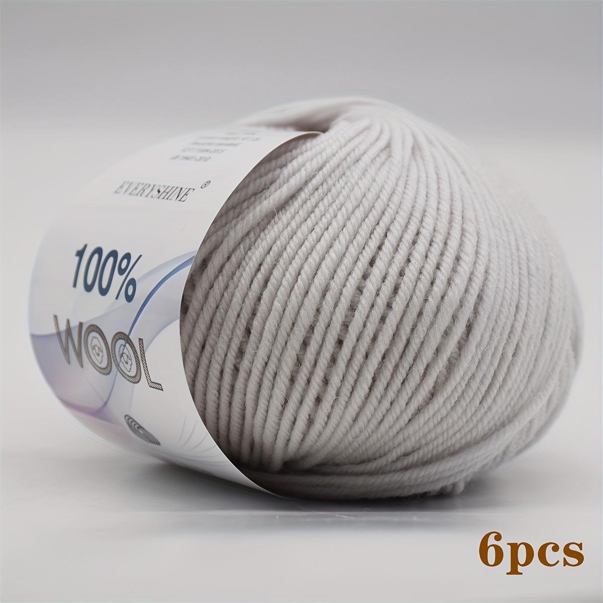 6 Stück 300g Merino Wolle Chunky Garn Extra Dickes Strick Häkelgarn Mehrfarbige Wollknäuel für Handschuhe Winteraccessoires | Luxus Raffia Stil Garn von Joom DACH