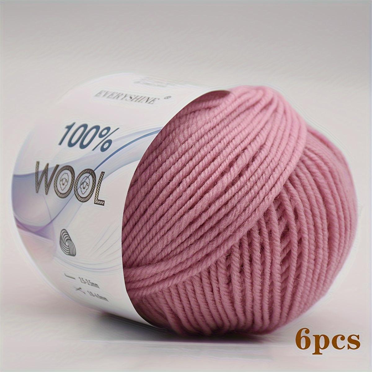 6 Stück 300g Merino Wolle Chunky Garn Extra Dickes Strick Häkelgarn Mehrfarbige Wollknäuel für Handschuhe Winteraccessoires | Luxus Raffia Stil Garn von Joom DACH