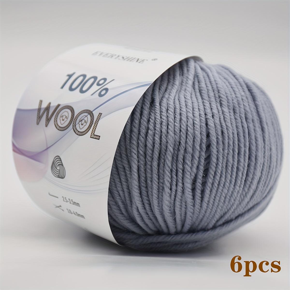 6 Stück 300g Merino Wolle Chunky Garn Extra Dickes Strick Häkelgarn Mehrfarbige Wollknäuel für Handschuhe Winteraccessoires | Luxus Raffia Stil Garn von Joom DACH