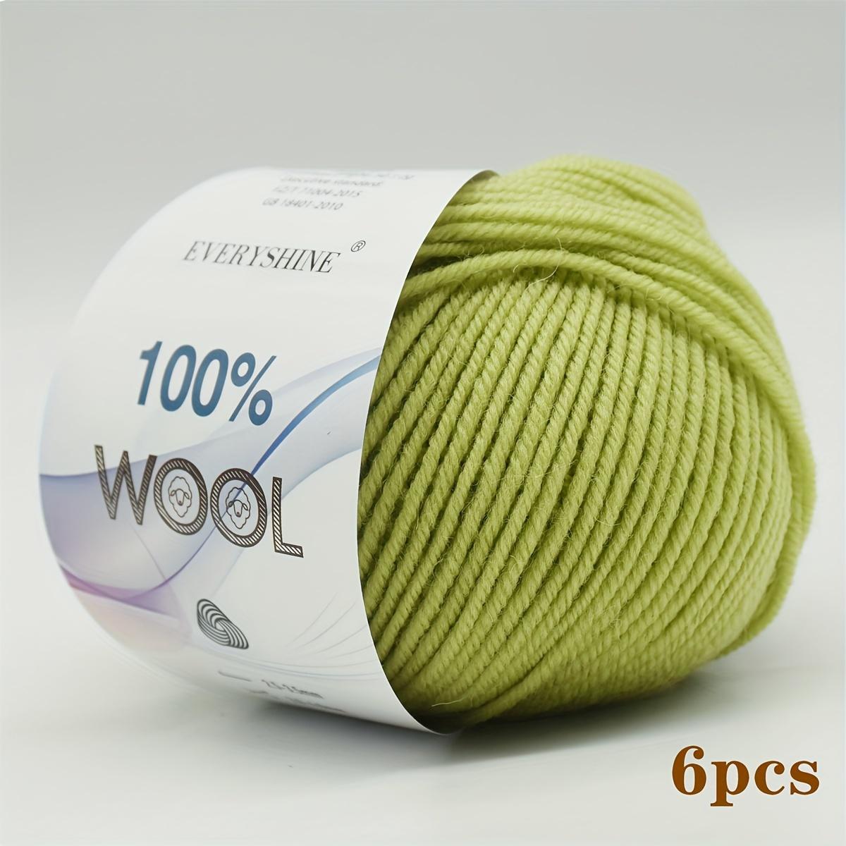 6 Stück 300g Merino Wolle Chunky Garn Extra Dickes Strick Häkelgarn Mehrfarbige Wollknäuel für Handschuhe Winteraccessoires | Luxus Raffia Stil Garn von Joom DACH
