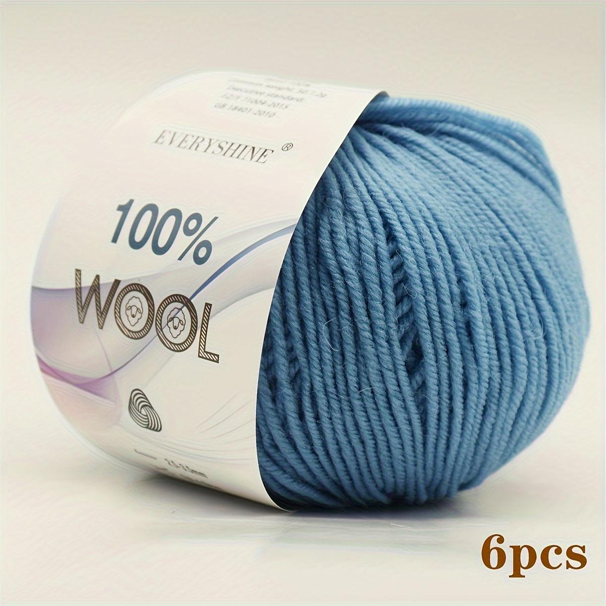 6 Stück 300g Merino Wolle Chunky Garn Extra Dickes Strick Häkelgarn Mehrfarbige Wollknäuel für Handschuhe Winteraccessoires | Luxus Raffia Stil Garn von Joom DACH