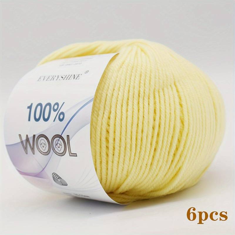 6 Stück 300g Merino Wolle Chunky Garn Extra Dickes Strick Häkelgarn Mehrfarbige Wollknäuel für Handschuhe Winteraccessoires | Luxus Raffia Stil Garn von Joom DACH