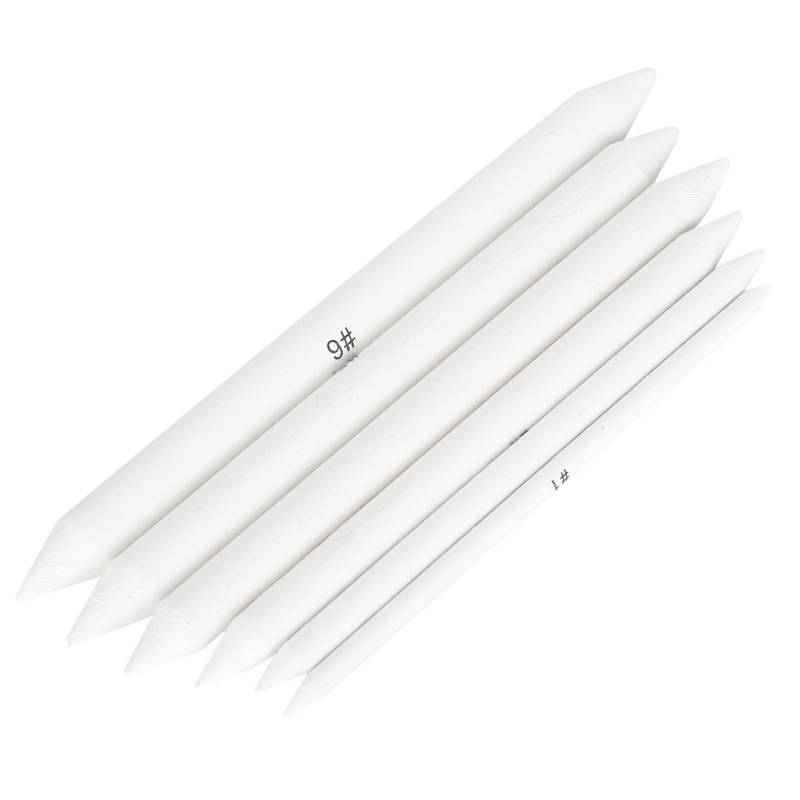 6 Stück Art Blender Papier Zeichenwerkzeuge Student Künstler Skizze Schattierpapier Zeichenblender von Joom DACH