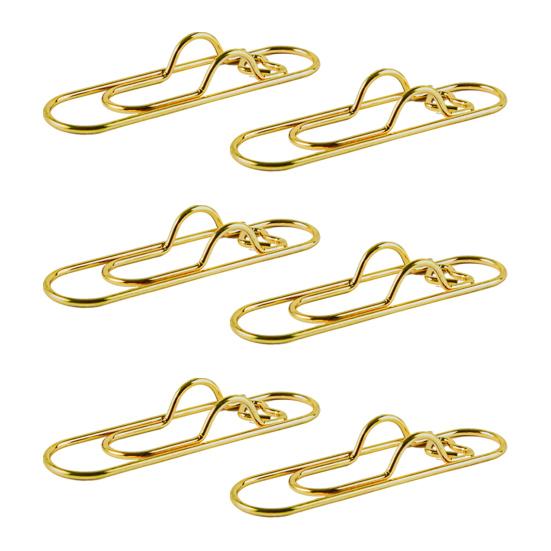 6 Stück Metall Herz Stiftklemmen Notizbuch Stifthalter Farbige Büroklammer Niedliche Formklemmen Schulsachen Organizer goldgelb von Joom DACH