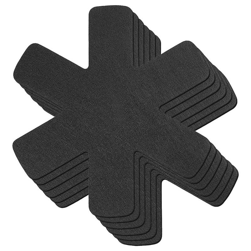 6 Stück Pfannenschutzmatte Stapelbare Isolierpads Topfuntersetzer Topf Kochgeschirr Schutz für Küche von Joom DACH