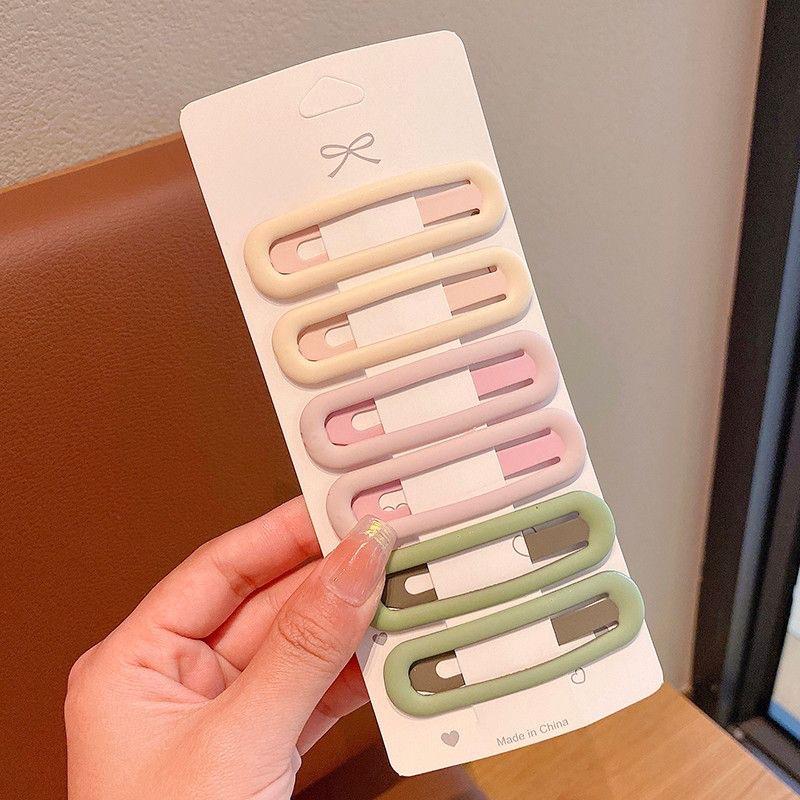 6 Stück modische, praktische und vielseitige Haarspangen in Morandi-Farbe, BB-Haarnadeln, seitliche Haarspangen für Mädchen, Frauen, Kinder, Damen, Haar-Accessoires von Joom DACH