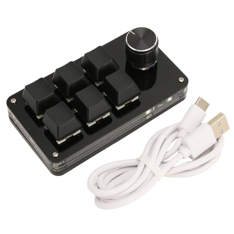 6-Tasten-Mini-Tastatur mit Knopf USB DIY Programmierbare Tastatur OSU Gaming-Tastatur für Gaming Office von Joom DACH