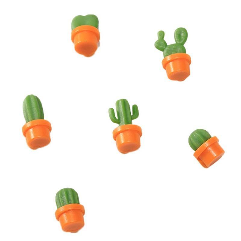6 Teile/satz 3D Niedliche Sukkulente Magnet Nachricht Aufkleber für Küche Kühlschrank Magnet Knopf Kaktus Dekoration Zubehör orange von Joom DACH