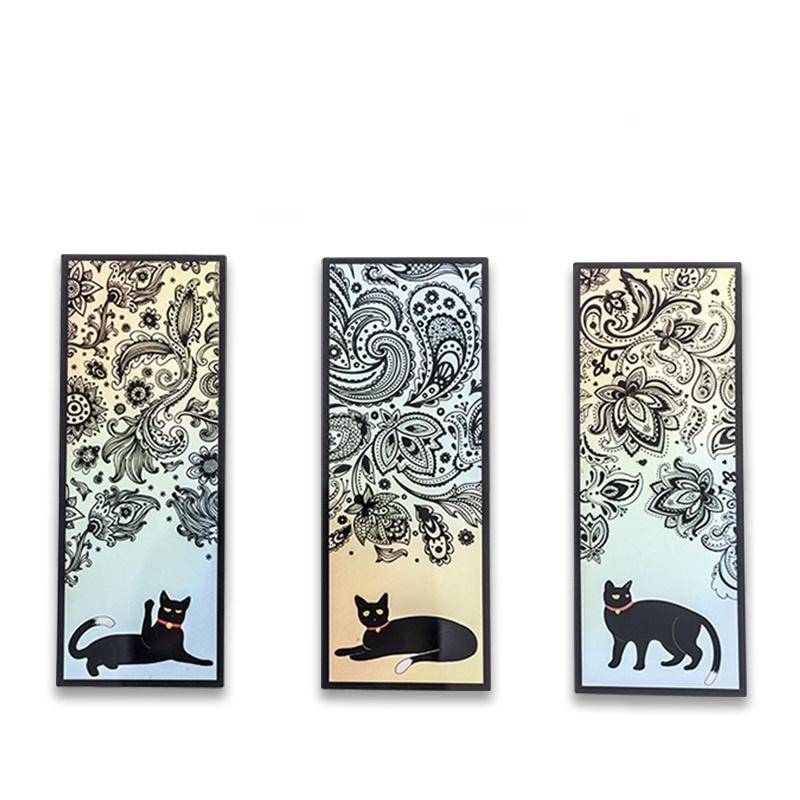 6 Teile/satz Nette Schwarze Katze Täglichen Serie Lesezeichen PVC Matte Lesen Buch Mark Retro Buch Seite Marker Schreibwaren von Joom DACH