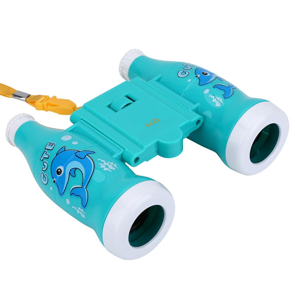 6-fach Mini-Fernglas mit leichtem Gurt, Lernspielzeug für Kinder (blau) von Joom DACH