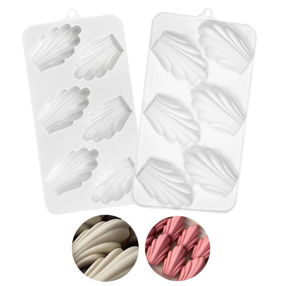 6 löcher Schokolade Mousse Form DIY Shell Kuchen Silikon Form Französisch Dessert Kuchen Dekorieren Werkzeuge Backformen weiß von Joom DACH