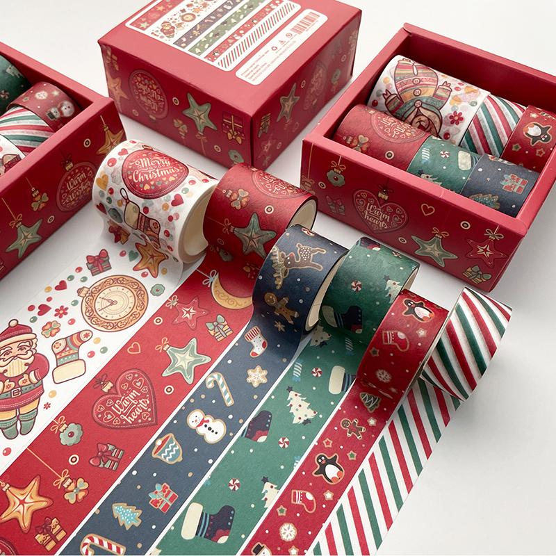 6 rollen Washi Band Weihnachten Design Wafu Kawaii Masking Aufkleber Decor für Dekoration von Joom DACH