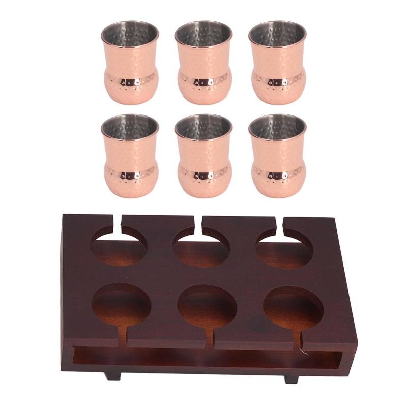 6 stücke 100ml Kupfer Überzogene Moscow Mule Becher Edelstahl Cocktail L von Joom DACH