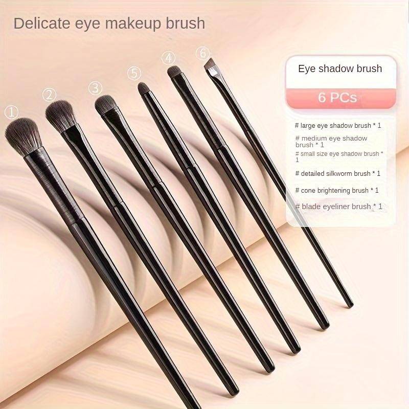 6 teile/satz Augen Make-Up Pinsel Lidschatten Pinsel Augenbrauen Kontur Eyeliner Pinsel Frauen Augen Kosmetik Blending Detail Make-Up-Tools 6pcs von Joom DACH