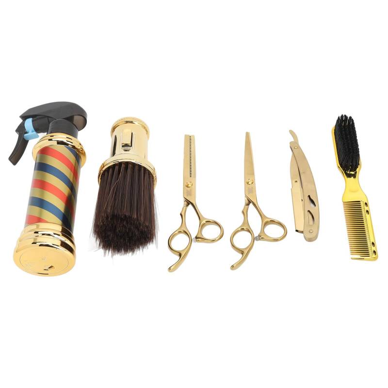 6-teiliges Haarschneidescheren-Set Professionelles Haarschneidescheren-Set mit Schneide-Ausdünnungsscheren von Joom DACH