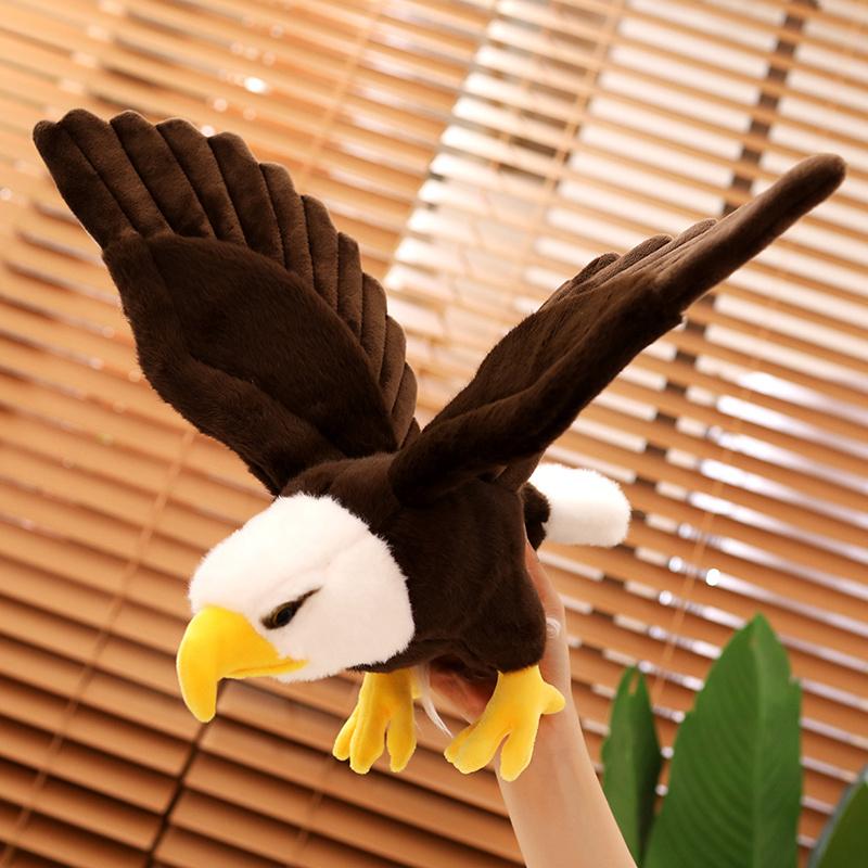 60/90 cm Simulation Adler Plüschpuppe Lebensechter weißer Kopf Große Flügel Vogel Plüschtier Heimdekoration Geburtstagsgeschenk für Jungen about 60cm von Joom DACH
