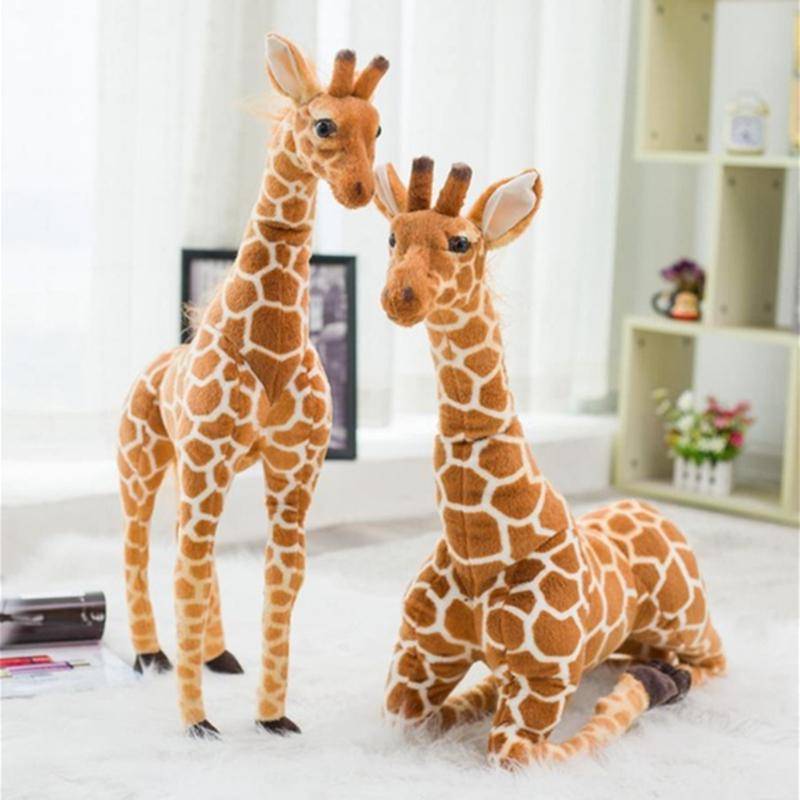 60-120CM Simulation Riesengröße Giraffe Plüschtiere Stofftier Weiches Echtleben Niedliche Giraffenpuppe Kinder Geburtstagsgeschenk Heimdekoration 120cm von Joom DACH