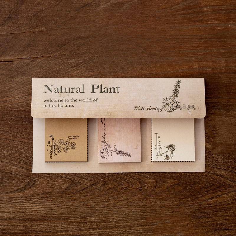 60 Blatt/Packung Vintage Naturpflanzen Notizblock Aufkleber Aufkleber Haftnotizen Scrapbooking Diy Kawaii Notizblock Tagebuch Planer von Joom DACH