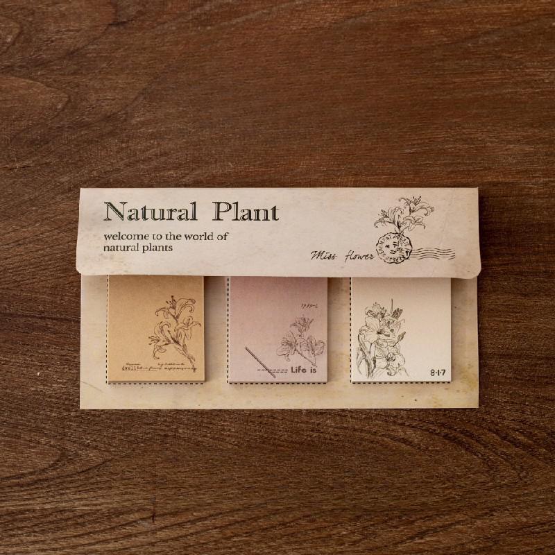 60 Blatt/Packung Vintage Naturpflanzen Notizblock Aufkleber Aufkleber Haftnotizen Scrapbooking Diy Kawaii Notizblock Tagebuch Planer von Joom DACH