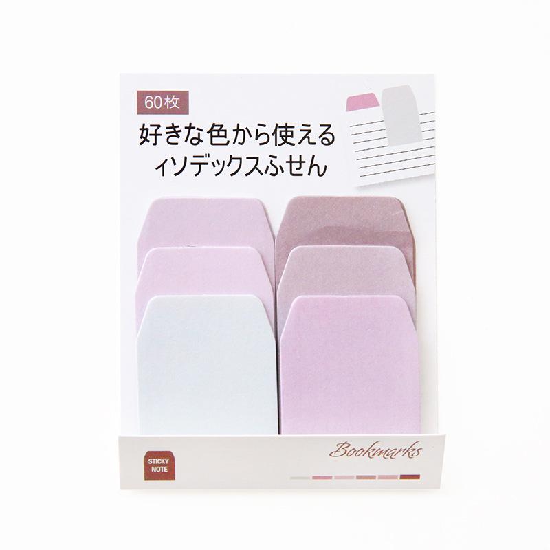 60 Blatt Aquarell-Farbverlauf, japanische Haftnotizen, Notizblock, Büroplaner, Aufkleber, Papier, Schreibwaren, Schulbedarf violett von Joom DACH